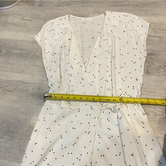 Oak + Fort Polka Dot Rayon Wrap Dress Size M - Picture 13 of 16